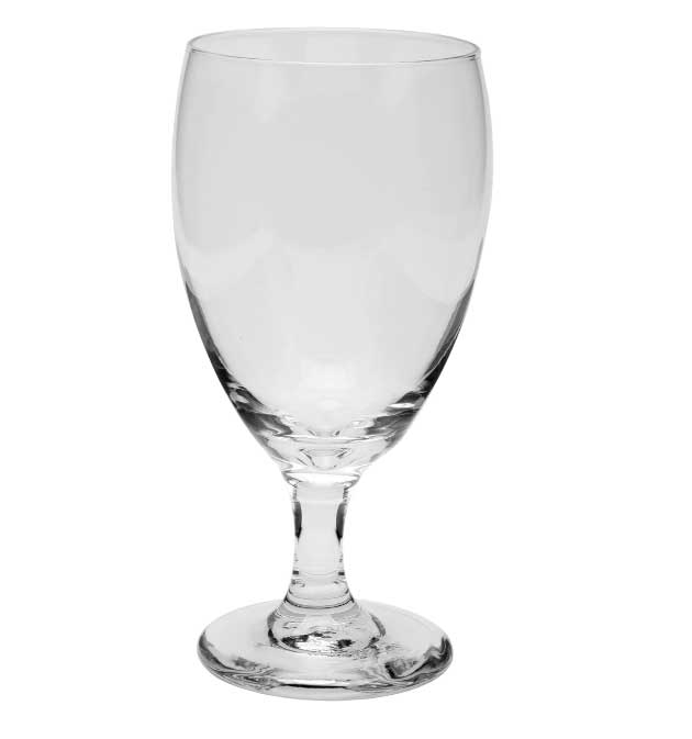 Clear Oliver Glass Water Goblet