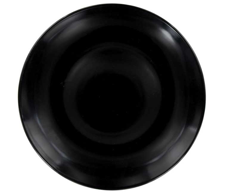 Royal Norfolk Classic Black Stoneware Dinner Plates