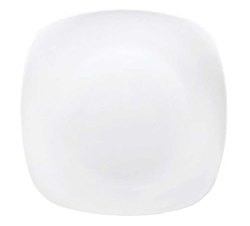 Royal Norfolk Contemporary White Square Stoneware Plates, 11x11-in.