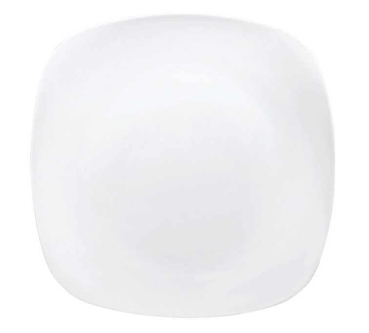 Royal Norfolk Contemporary White Square Stoneware Plates, 11x11-in.